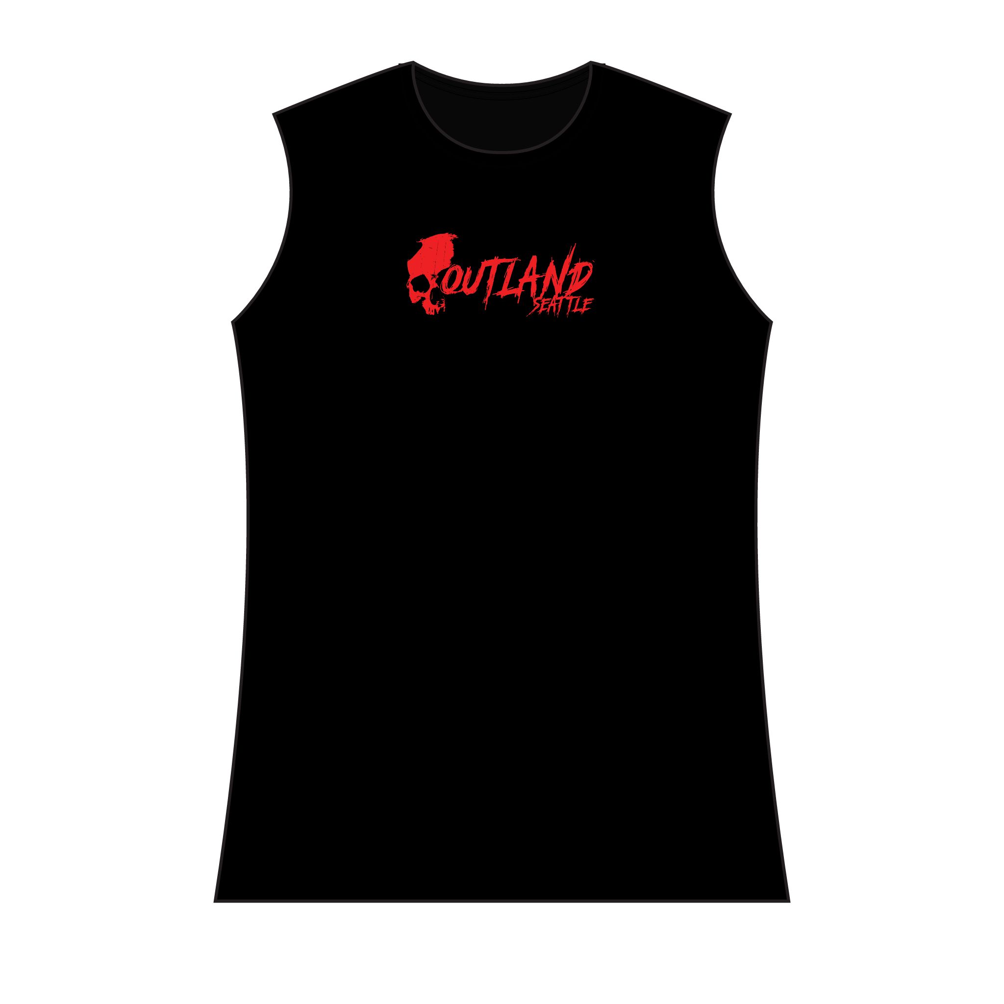 Outland Skull Logo Tank Top Graphic Muscle Tee - Image 2