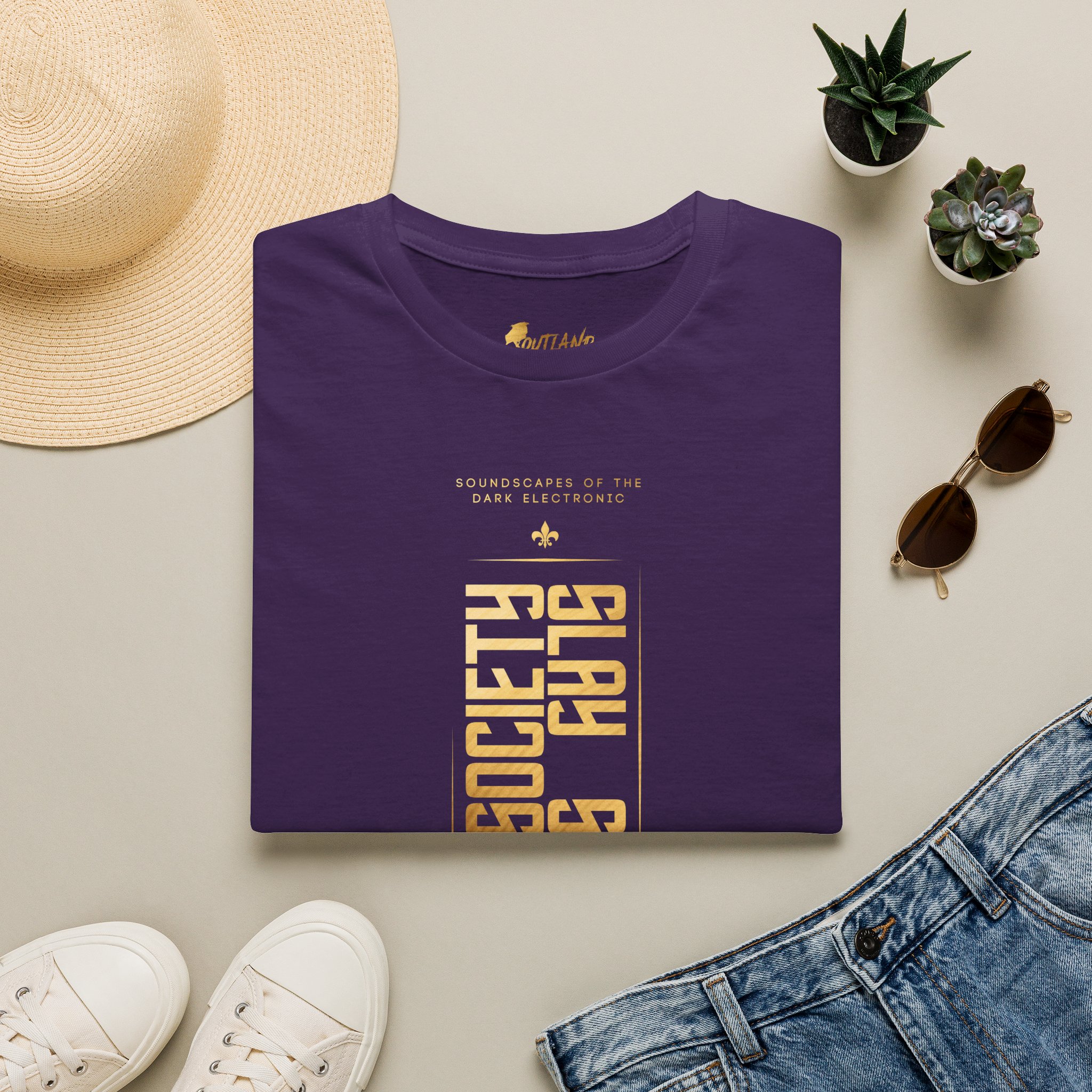 OUTLAND Slay Society T-Shirt Gold Geometric - Image 21
