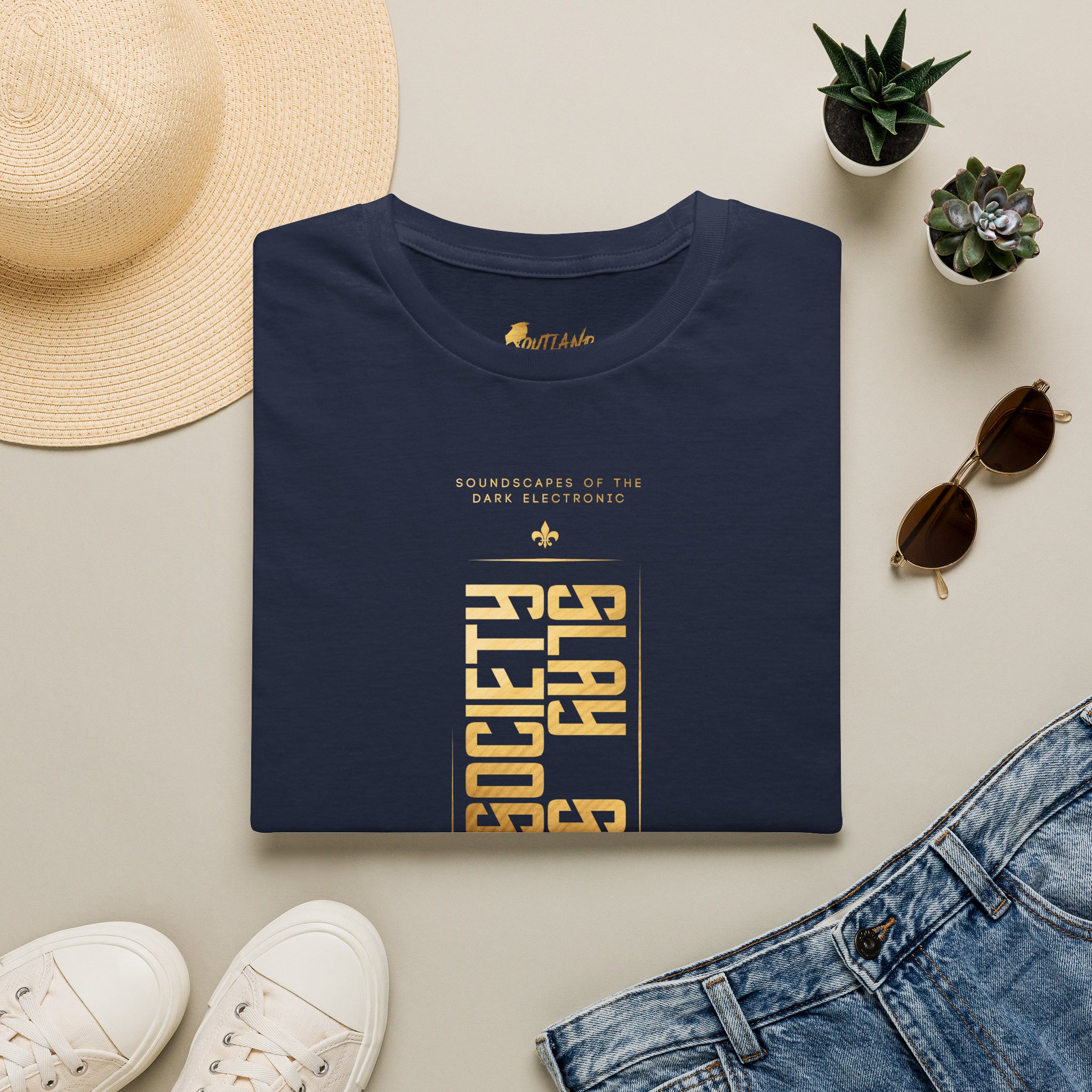 OUTLAND Slay Society T-Shirt Gold Geometric - Image 16