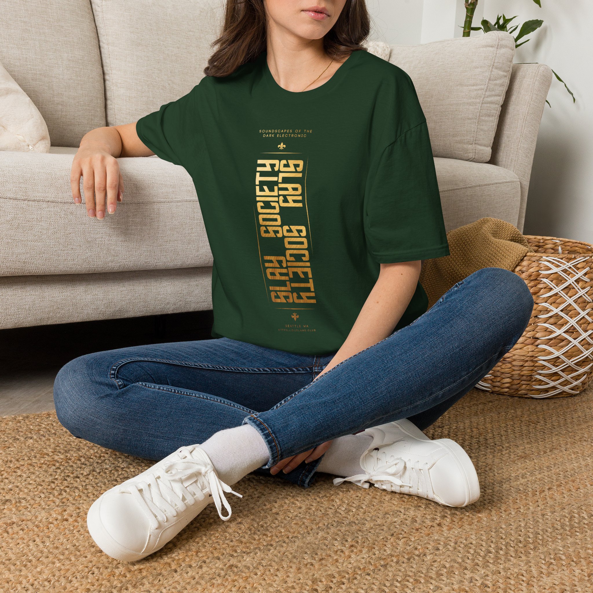 OUTLAND Slay Society T-Shirt Gold Geometric - Image 12