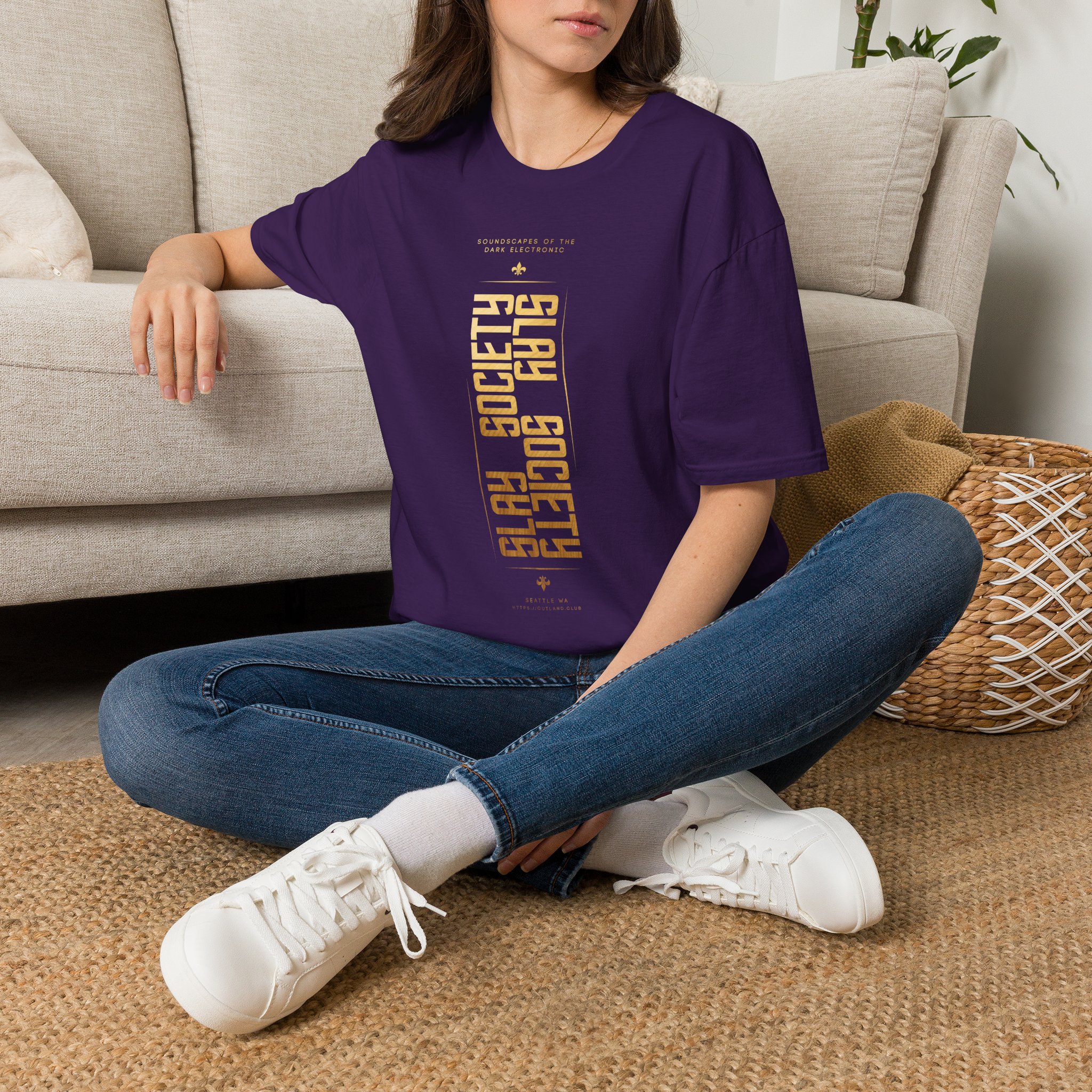 OUTLAND Slay Society T-Shirt Gold Geometric - Image 22