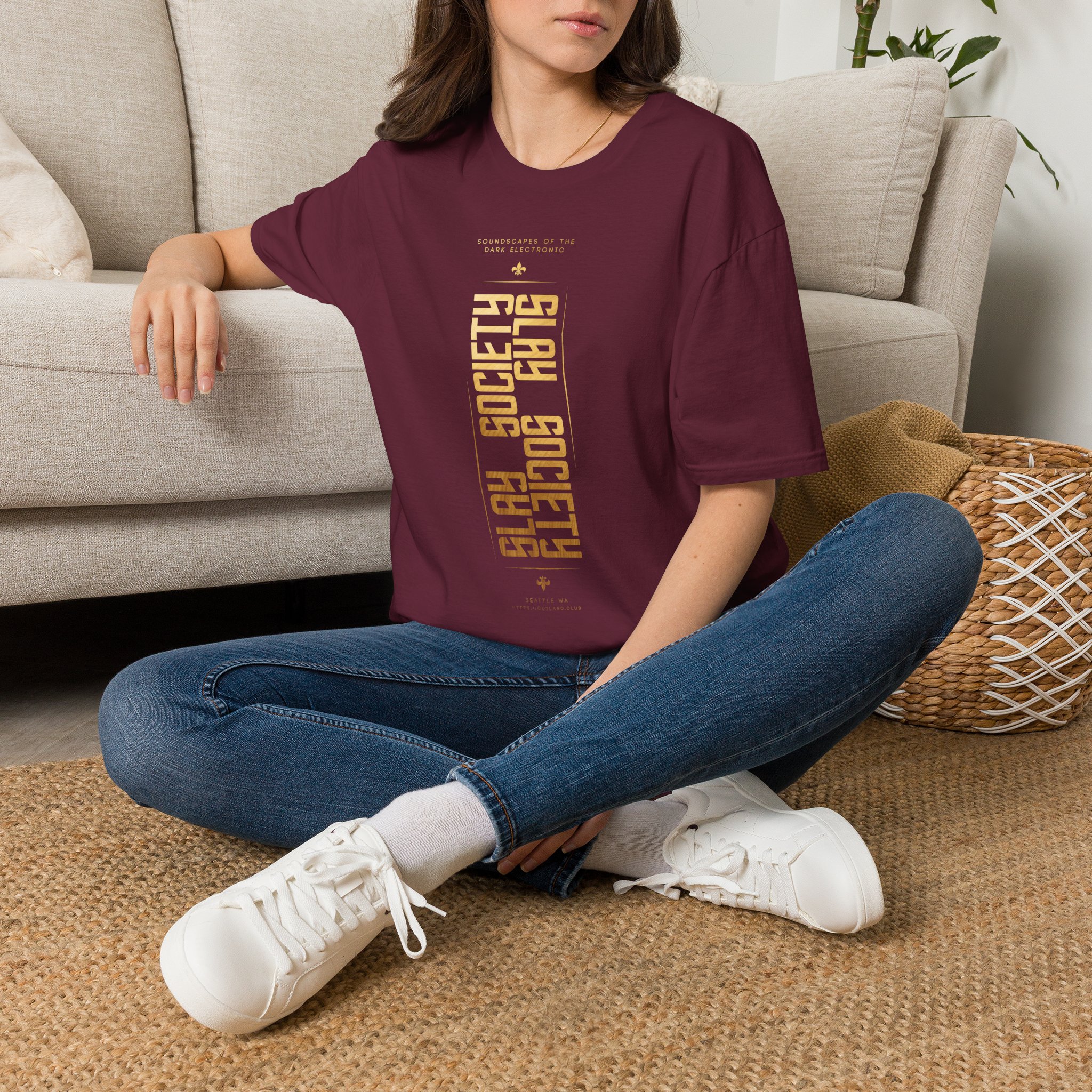 OUTLAND Slay Society T-Shirt Gold Geometric - Image 7